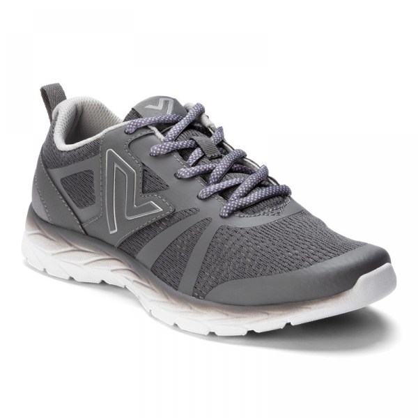 Vionic Trainers Ireland - Miles Active Sneaker Grey - Womens Shoes On Sale | SMYUV-2167